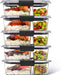 Brilliance Meal Prep Containers, 2-Compartment Food Storage Containers, 2.85 Cup, 5-Pack, BPA-Free, Clear/Grey