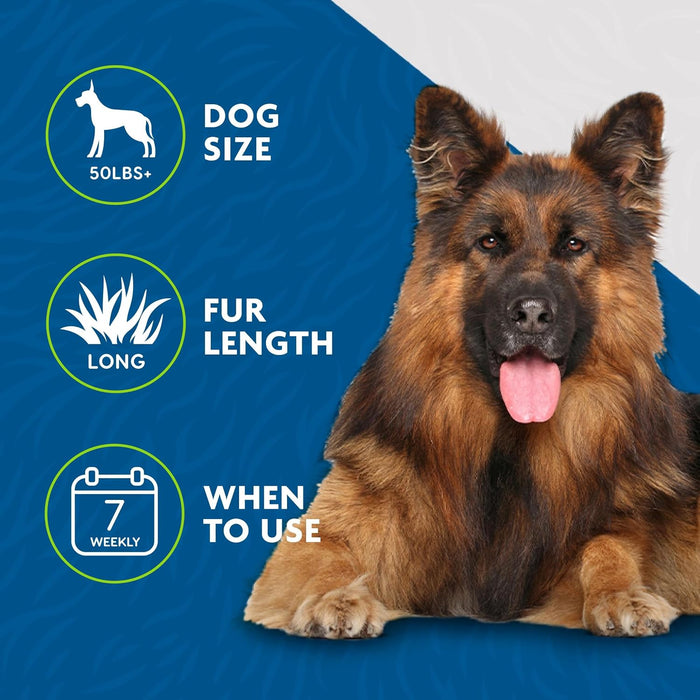 Large Dog Undercoat deShedding Tool for Long Hair