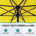 9FT Outdoor Patio Umbrella with Tilt and Crank, Yellow