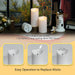 Flameless Candles with Remote, Battery Operated Flickering Flameless Candles, LED Candles with Timer 2/4/6/8H, with Realistic LED Candles Set of 9 (D3 x H 3" 4" 5" 6" 7") (White)