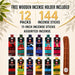 Blunt Black Incense Sticks, 12 Assorted Packs, 144 Count