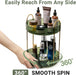 360 Rotating Makeup Organizer for Vanity,2 Tier Large Capacity Skincare Organizers,Bathroom Counter Organizer, Spinning 