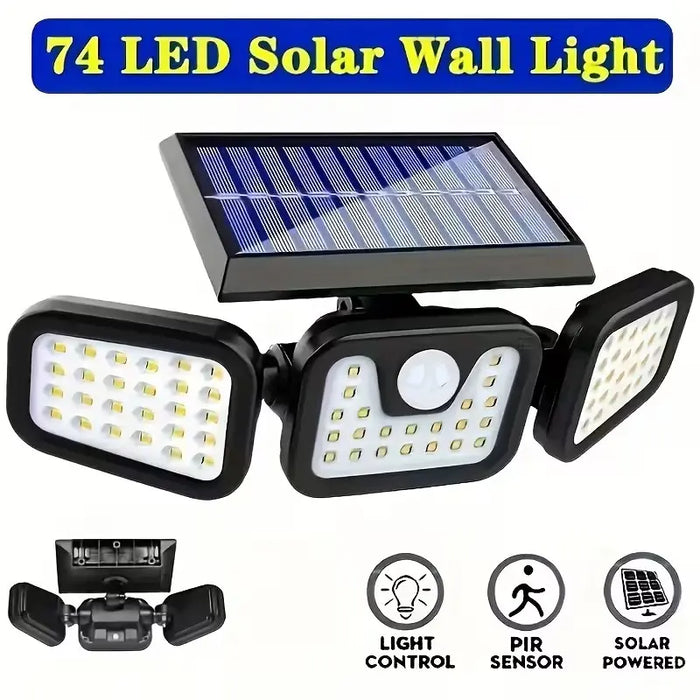 3000LM Solar Motion Sensor Wall Light