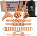 7-Piece Wooden Massage Tool Kit, Manual Body Massager Set for Home