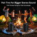 Portable Bluetooth Speaker, IPX7 Waterproof Wireless Speaker with 20W Loud Stereo Sound, 15H Playtime & Beat-Synced RGB 