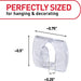 Clear Indoor Mini Light Clips Value Pack, 45 Clips, 54 Strips, Damage-Free String Light Hangers for Home, Room, Wall, Of