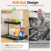 3-Pack 2-Tier L-Shaped Under Sink Organizers with Sliding Drawers