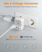 European Travel Plug Adapter 2 Pack, Type C Plug