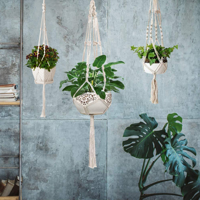 Two-Pack Cotton Rope Plant Hangers
