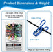 Retractable Portable Travel Clothesline Camping Clothing Line with 12 Clips