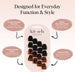 Mini Hair Clips for Women - Tortoise & Black, 16 Pcs