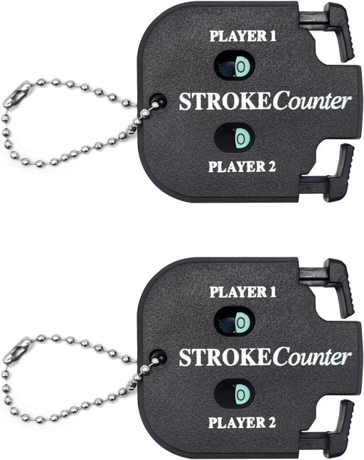 2 PCS Golf Score Counter, 2 Player Stroke for Golf Game Scorekeeper