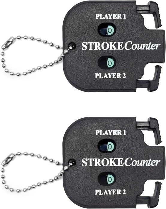 2 PCS Golf Score Counter, 2 Player Stroke for Golf Game Scorekeeper