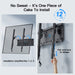 Tilting TV Wall Mount Bracket Low Profile for Most 23-60 inch LED LCD OLED, Plasma Flat Screen TVs with VESA 400x400mm W