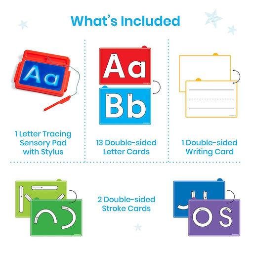 Letter Tracing Sensory Pad, Fine Motor Activities, Ages 3+