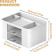 Pen Organizer with 2 Drawer, Multi-Functional Pencil Holder for Desk, Desk Organizers and Accessories with 5 Compartment
