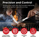 Grilling Accessories, Dad Gifts for Christmas, Heavy Duty Stainless Steel Grill Set BBQ Grill Accessories for Outdoor Gr