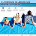 Beach Blanket Sandproof Waterproof, Extra Large Beach Mat w/Stakes, Oversized & Compact Sand Free, Quick Drying Pocket P