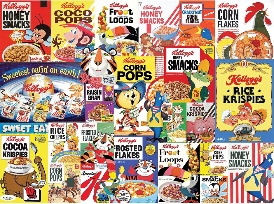- Kellogg's - Cereal Favorites - 1000 Piece Jigsaw Puzzles for Adults