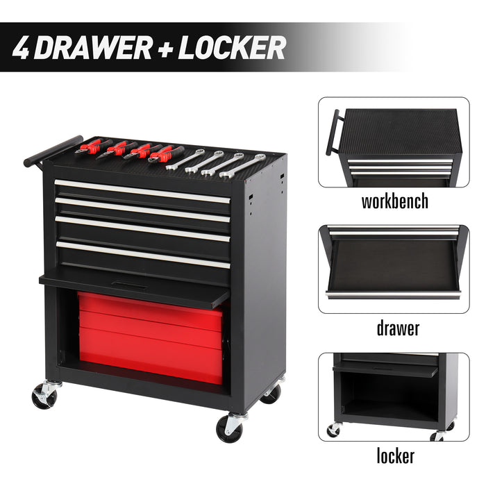 Four-Drawer Rolling Tool Cabinet
