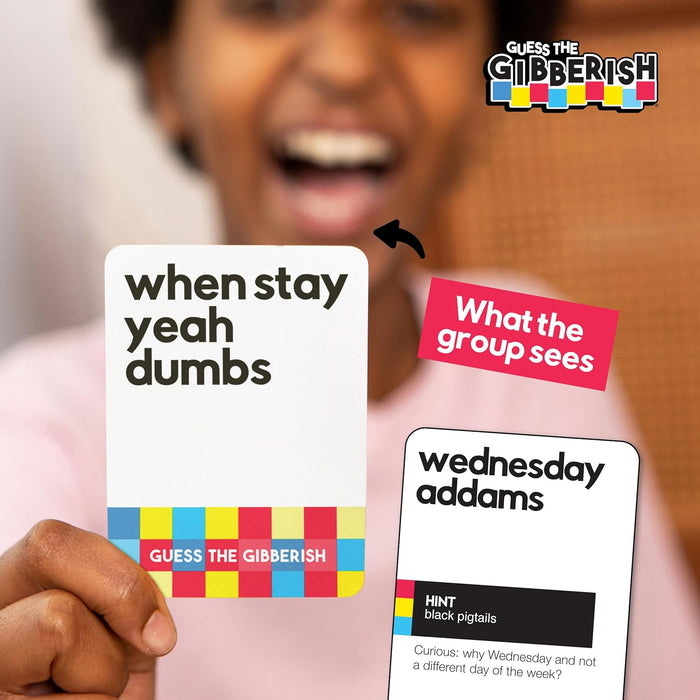 Guess The Gibberish Card Game for Families by Relatable