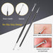 Pimple Popper Tool Kit - 10 Pcs Blackhead Remover Comedone Extractor Kit with Box for Quick and Easy Removal of Pimples,