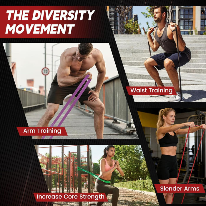 Pull Up Assistance Bands Set of 5 - Resistance Bands for Working Out, Exercise Bands for Pull Up Bands, Full Body Traini