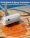 Roar 3 Portable Bluetooth Speaker,20W Powerful Sound with Deep Bass,IPX6 Waterproof,24H Playtime,Bluetooth 5.4,RGB Lights,Wireless TWS Pairing (White)