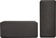 Non-Slip Yoga Blocks, Set of 2, Deepen Poses, 4" x 9" x 6", Black