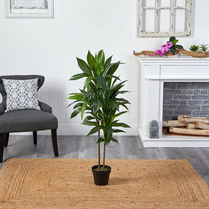 48 in Artificial Dracaena Real Touch Plant with Pot