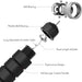 Jump Rope, Tangle-Free Rapid Speed Jumping Rope Cable with Ball Bearings for Women, Men, and Kids, Adjustable Steel Jump