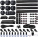 192 PCS Cable Management Kit 4 Wire Organizer Sleeve