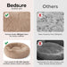 Calming Dog Bed Medium Size Dog Donut Washable Pet Bed,30ins Camel