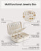 Travel Jewelry Case, Portable Jewelry Earring Box Organizer