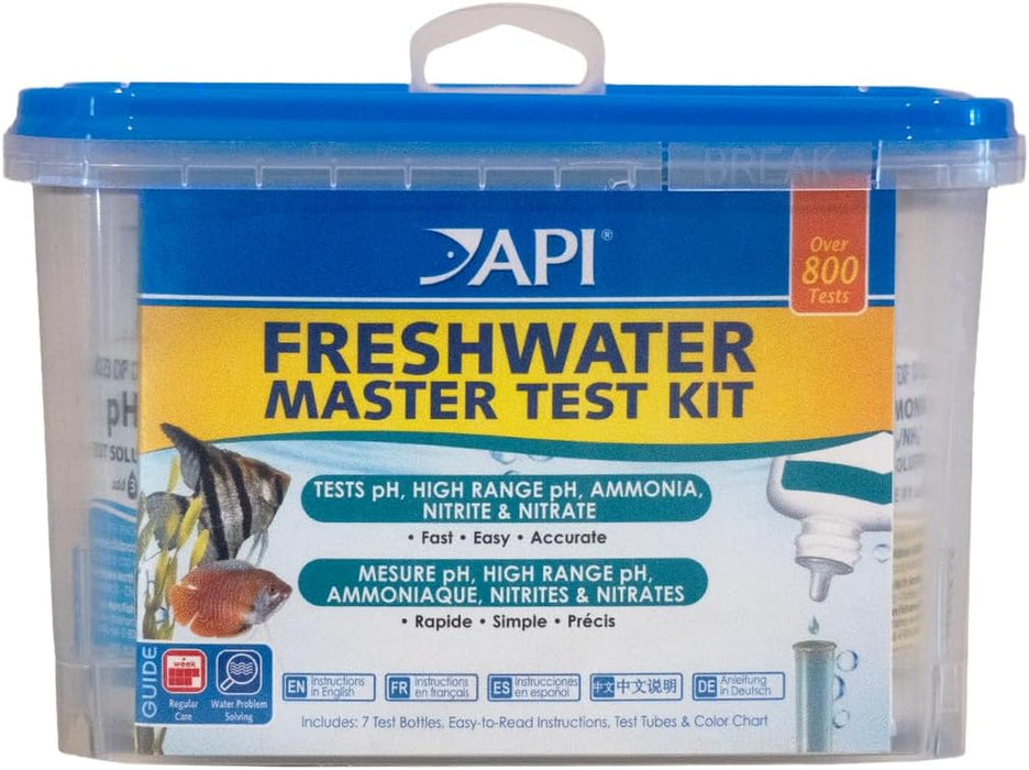 Freshwater Master Test Kit 800-Test Freshwater Aquarium Water Kit, White, Single, Multi-Colored