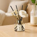 Flower Reed Diffusers Set, 5.07 oz Clean Linen Scented Oil Diffuser with 8 Reed Sticks, Home Fragrance Diffuser Gift Set for Bathroom & Office Decor 150ml