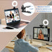 Video Conference Lighting Kit, Ring Light for Monitor Clip On