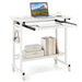 Mobile Computer Desk with Keyboard Tray