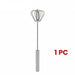Stainless Steel Hand-Push Rotary Whisk Food-Grade Rust-Resistant Sturdy Riveted Construction Semi-Automatic Design Versatile for Cooking Blending Whisking Beating and Stirring Tasks Easy to Clean