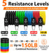 Resistance Bands Set with Handles and Door Anchor for Full Body Workout