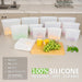 Reusable Storage Bag, 12 Pack 100% Silicone Food Storage Bags Stand Up Silicone Zip Lock Bags for Food Container, Freeze