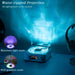 The Waves Vinyl Player, Waves Bluetooth Speaker, Portable Vintage Vinyl Speaker with Adjustable Light and Time for Bedroom, Party, White