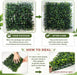 Artificial Grass Wall Panel,10"x 10"(12Pcs) Boxwood Faux Green Wall Panels for Interior Wall, Backdrop Wall,Garden Wall 