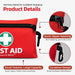 Mini First Aid Kit, 110 Piece Small First Aid Kit - Includes Emergency Foil Blanket, Scissors for Travel, Home, Office, 