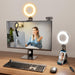 Ring Light for Laptop Desk Clip On,Small Computer Video Conference Lighting with Stand for Phone/Webcam/Monitor,5" Porta
