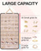 Hanging Jewelry Organizer Necklace/Earring/Ring 2-Sided XL Black