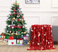 Luxury Velvet Super Soft Christmas Prints Fleece Blanket-Holiday Theme Home Décor Fuzzy Warm and Cozy Throws for Winter 