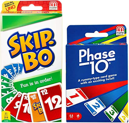 Phase 10 Card Game with Skip-Bo Card Game