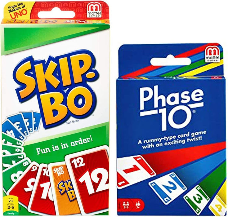 Phase 10 Card Game with Skip-Bo Card Game
