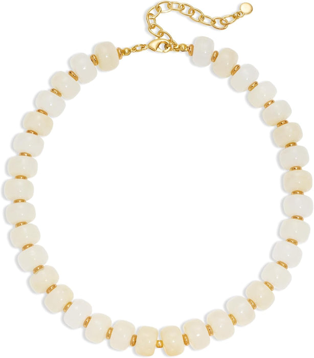 Resin Chunky Beaded Necklace for Women Minimalistic Modern Statement Necklace Jewelry Accessories